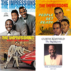Curtis Mayfield & The Impressions Collage