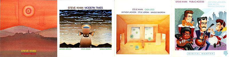 Anthony Jackson Recordings w/ Steve Khan Collage