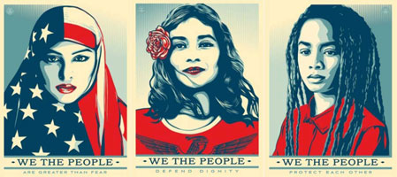 Shepard Fairey Women's March Posters