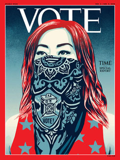 Shepard Fairey Time Magazine Cover