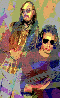 Walter Becker-Donald Fagen Portrait by David Lee Glover