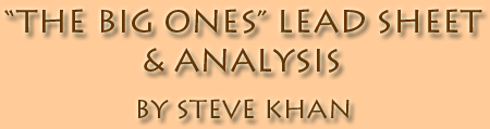 Steve Khan's The Big Ones Lead Sheet