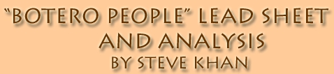 Steve Khan's Botero People Lead Sheet