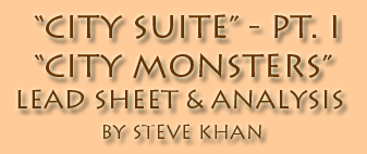 Steve Khan's City Monsters Lead Sheet