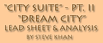 Steve Khan's Dream City Lead Sheet