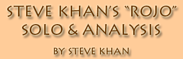 Steve Khan's Rojo Keyboard Lead Sheet