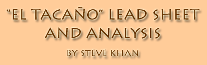 El Tacaño Lead Sheet by Steve Khan