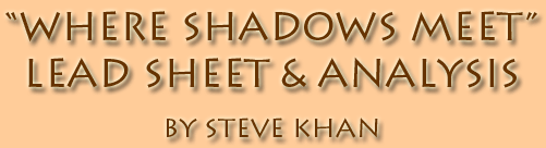Steve Khan's Where Shadows Meet Lead Sheet